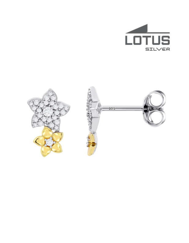 Lotus Silver women's earrings
